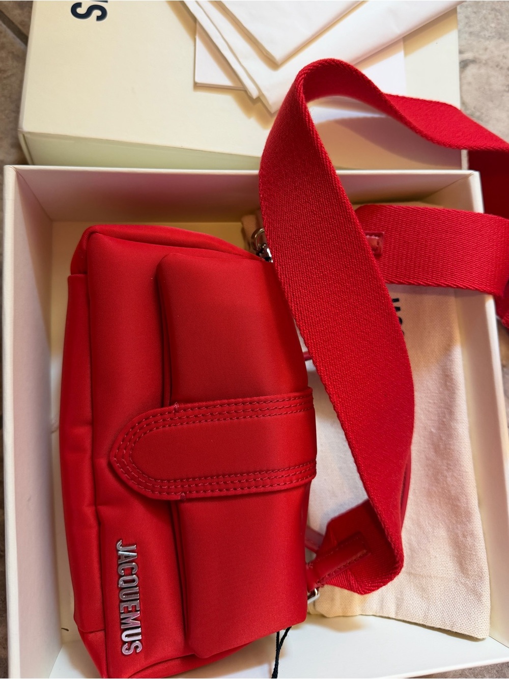 Jacquemus Vibrant Red Shoulder Bag